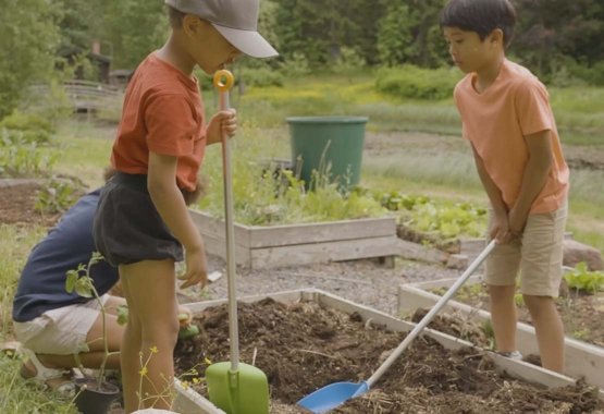 La jardinería puede ser un juego de niños
